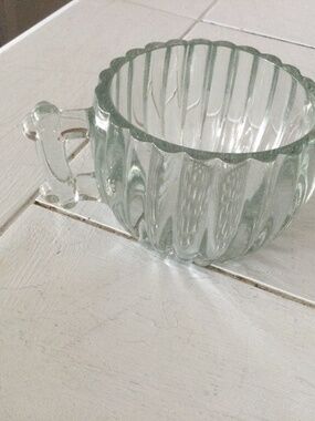 Jeanette Glass Ribbed Sugar Bowl
